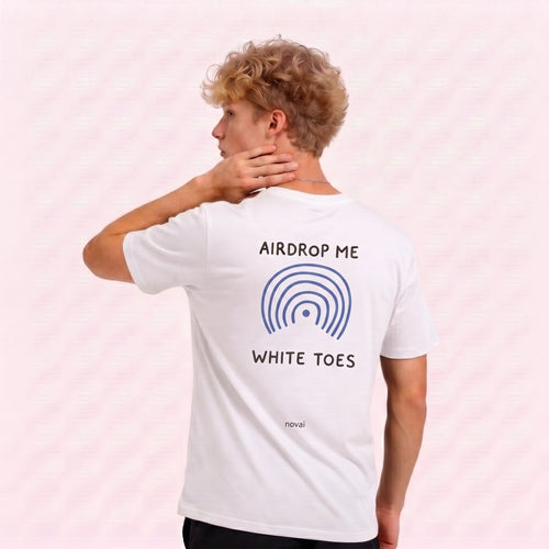 Airdrop Me White Toes Tee