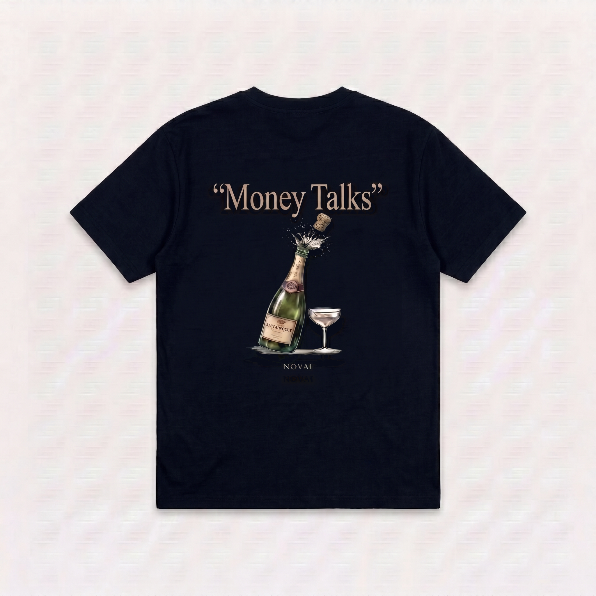 Money Talks Champagne Tee BLACK